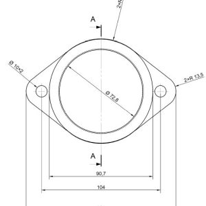 Fläns Rostfri Id Ø76mm