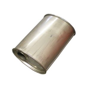 Rostfri ljuddämpare, 2 1/2" Oval