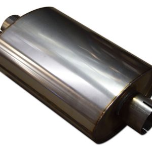 Rostfri ljuddämpare, 2 1/2", Oval