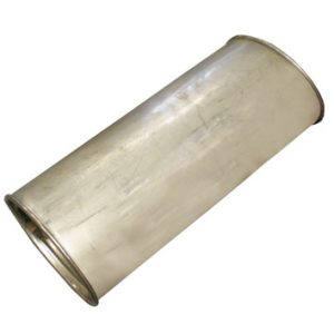 Rostfri ljuddämpare, 2 1/2" Oval