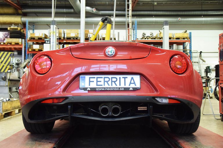 Alfa Romeo 4C rostfritt avgassystem