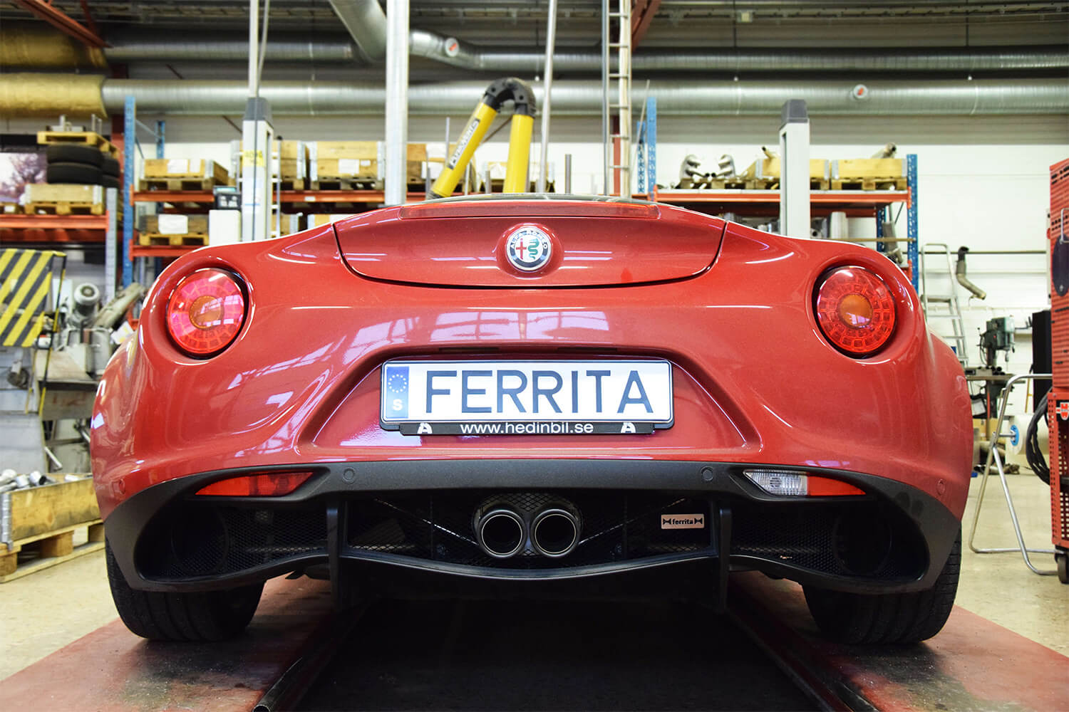 Alfa Romeo 4C rostfritt avgassystem