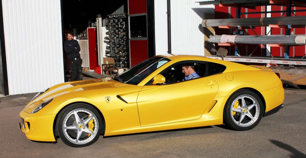 Ferrari 599 showroom ferrita sweden