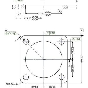 Fläns kolstål Id. 77,5mm
