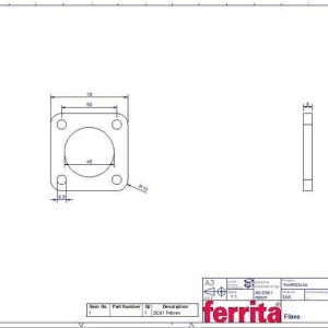 Fläns kolstål Id. Ø45mm