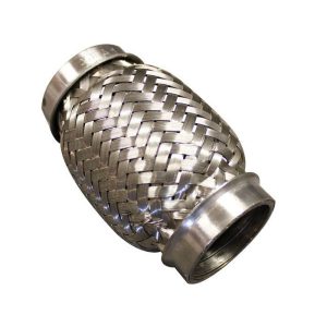 Flexibel Rostfri flätad avgasbälg. Id Ø38,5mm, L=95mm