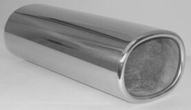 Ovalt med rullad kant, 110×85mm. Längd = 250mm