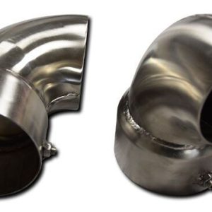 Runda med böj, ansl. Id 84mm, avlsut Yd  76,1mm /3", Par